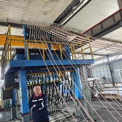 Economisch en continu gietmachine voor koperstaven en -profielen zonder zuurstof